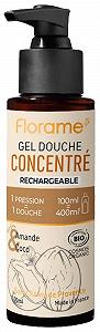 Гель для душу концентрований Florame Almond and Coconut Organic 100 мл - Фото 1