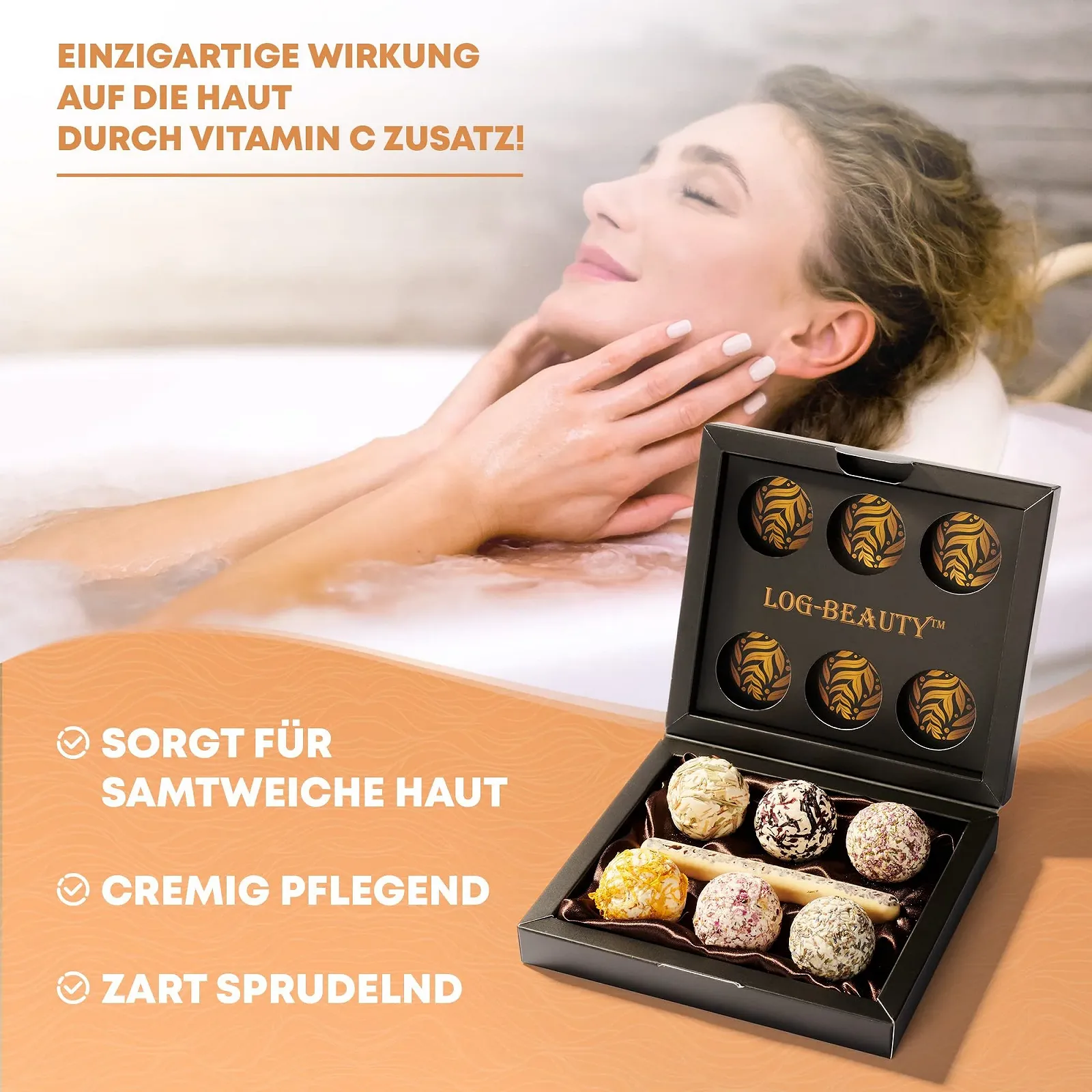 Набір бомбочок для ванни Organic 7 шт з вітаміном C, фото №4 Набір бомбочок для ванни Organic 7 шт з вітаміном C, фото №4