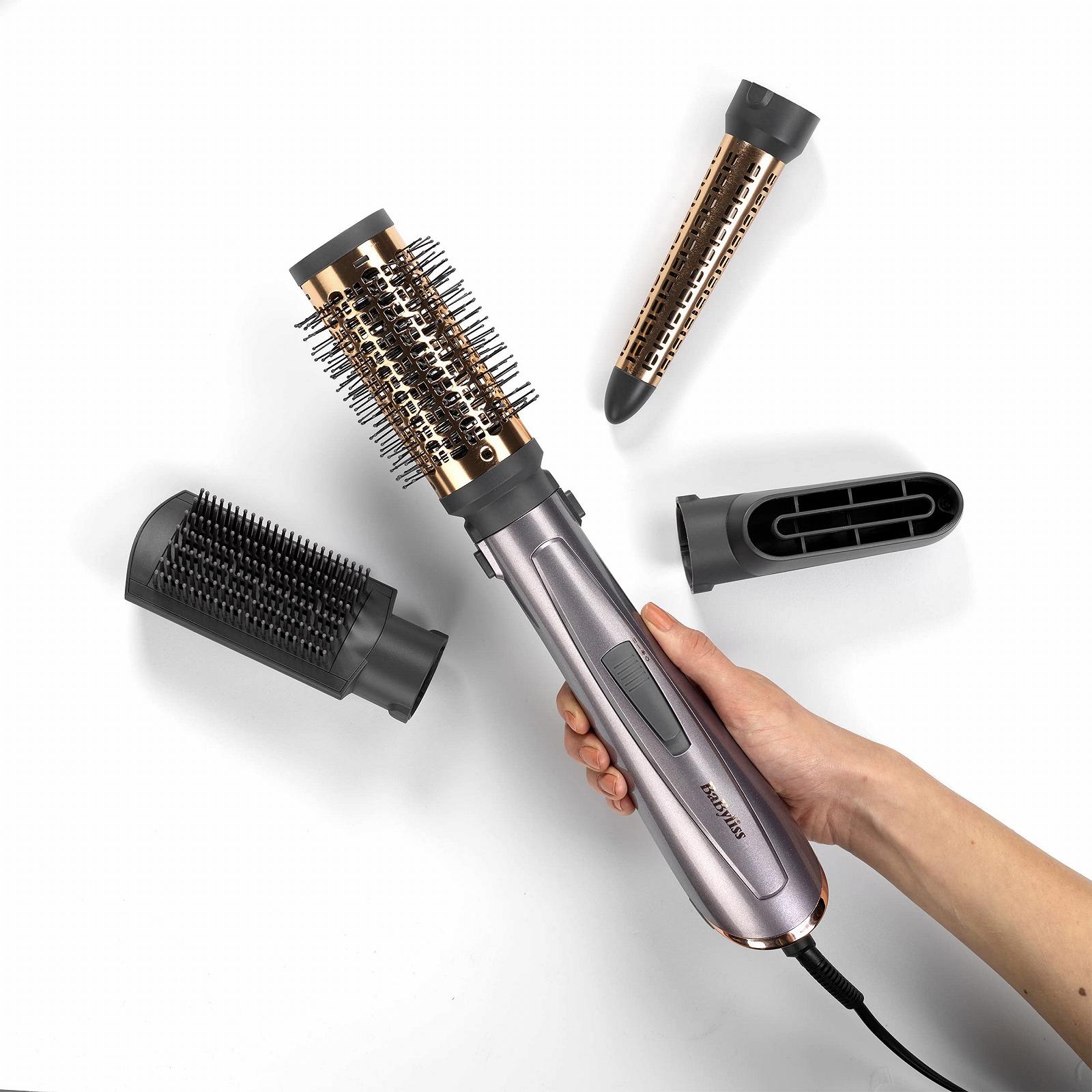 Фен-щітка BaByliss Air Style 1000 AS136E 1000 Вт з 4 насадками Silver Rose Gold, фото №8 Фен-щітка BaByliss Air Style 1000 AS136E 1000 Вт з 4 насадками Silver Rose Gold, фото №8