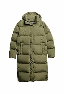 Пальто Superdry Longline Hooded Puffer - Фото 1