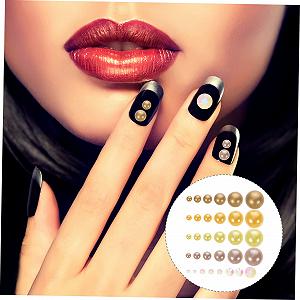 Прикраса для нігтів VILLCASE Напівсферичні смоляні перлини synthetic.ua - Фото 1