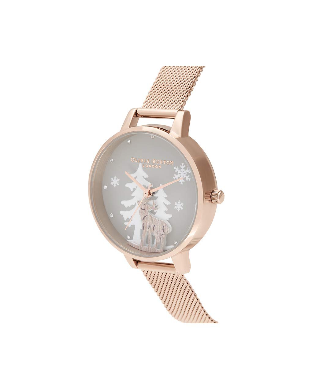 Жіночий годинник Кварцовий Olivia Burton Winter Wonderland Collection OB16AW01 Сірий, Браслет, фото №2