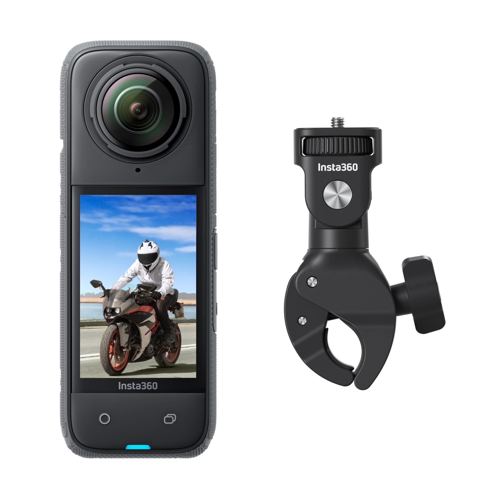 Екшн-камера Insta360 X4 Motorcycle Handlebar Bundle 8K 360° безкаркасна водонепроникний, фото №1