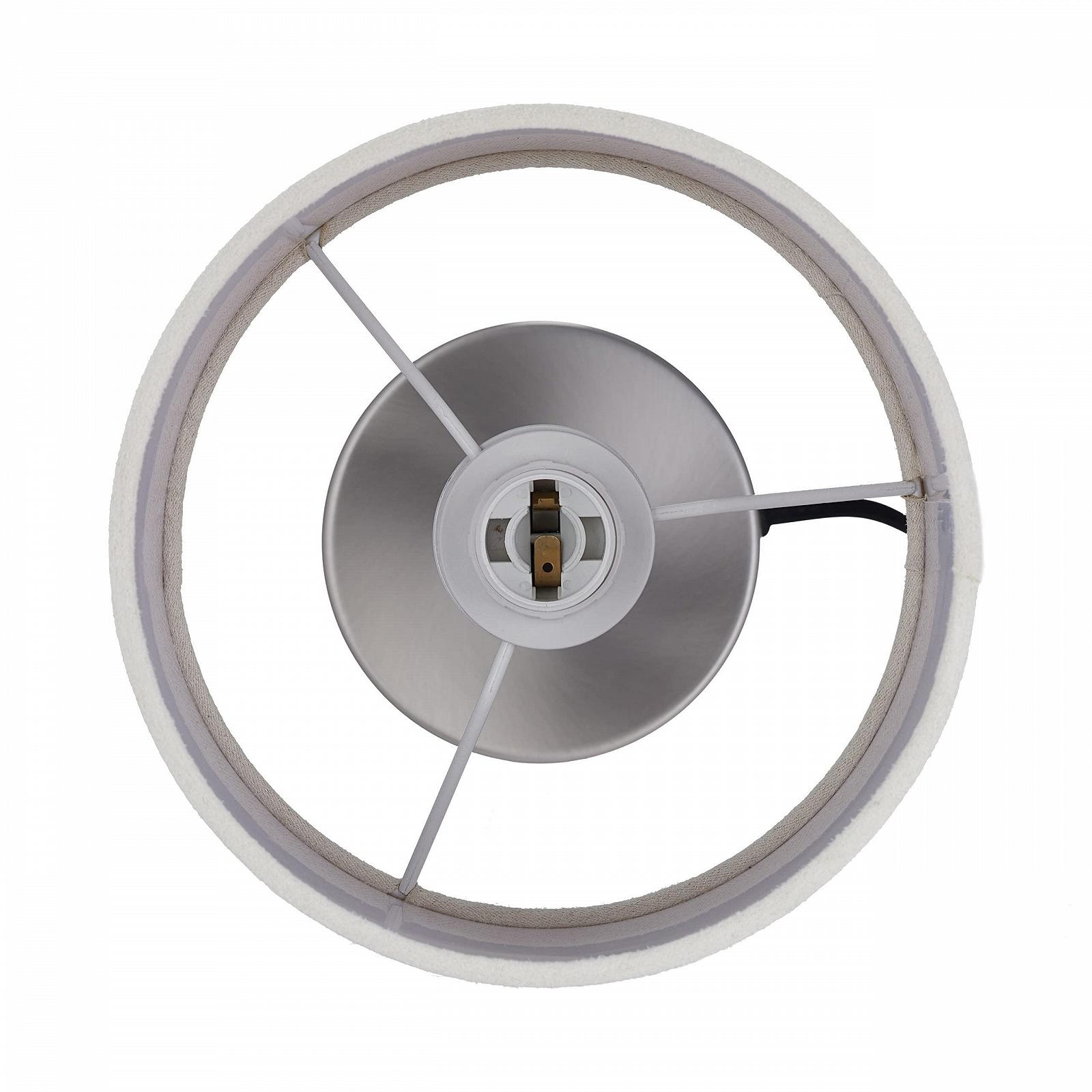 Настільна лампа Relaxdays Touch E14 40 x 16 см Silver/Cream, фото №8