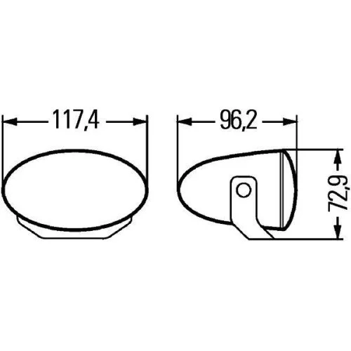 Фара дальнього світла HELLA 1FA 008 283-011 для DAF MACK CATERPILLAR ліва права, фото №3 Фара дальнього світла HELLA 1FA 008 283-011 для DAF MACK CATERPILLAR ліва права, фото №3