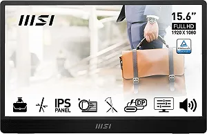 Монитор портативный 15.6" MSI PRO MP161DE E2 Full HD IPS 60 Гц Черный - Фото 1