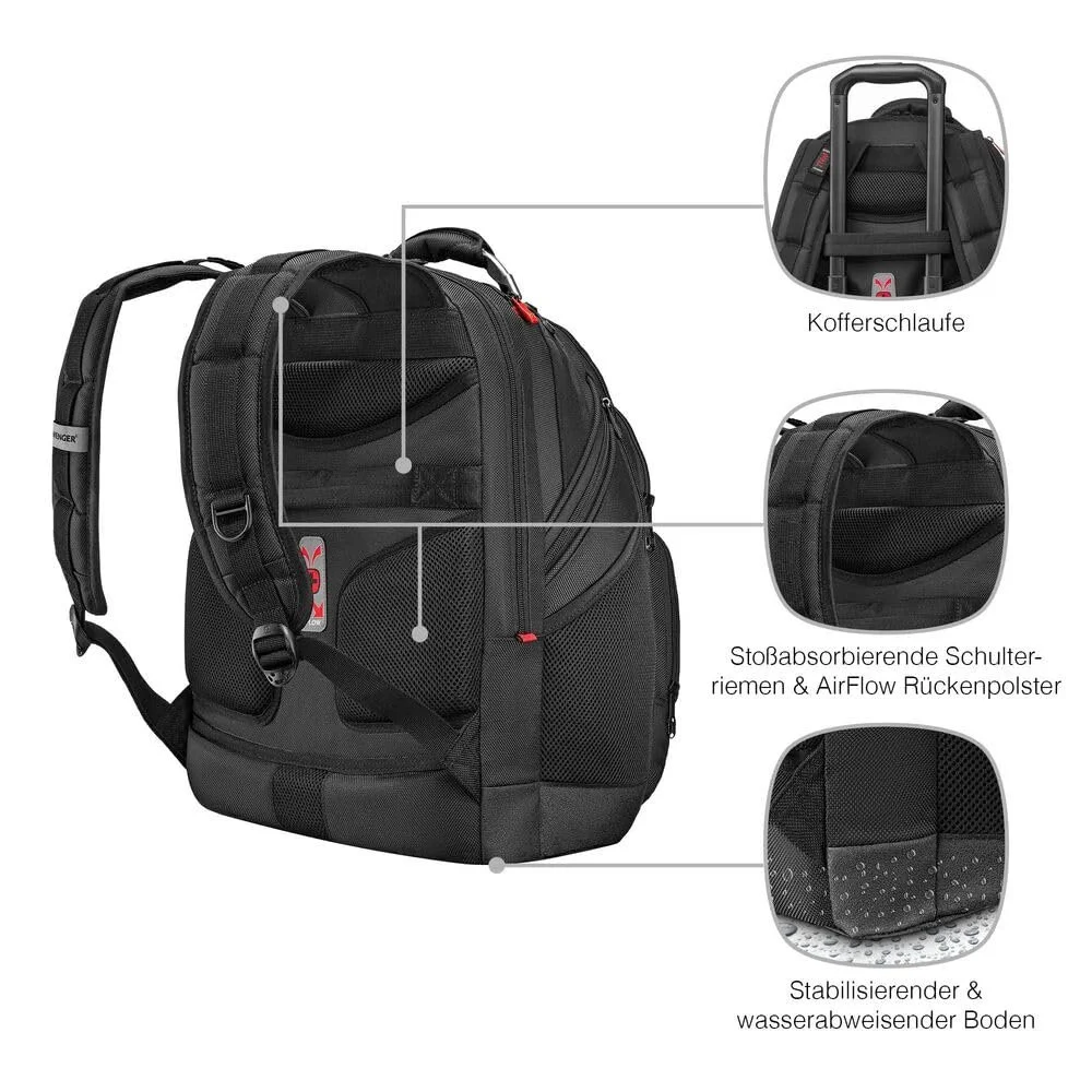 Рюкзак для ноутбука Wenger Synergy 605074 16" 30 л Черный, фото №6 Рюкзак для ноутбука Wenger Synergy 605074 16" 30 л Черный, фото №6