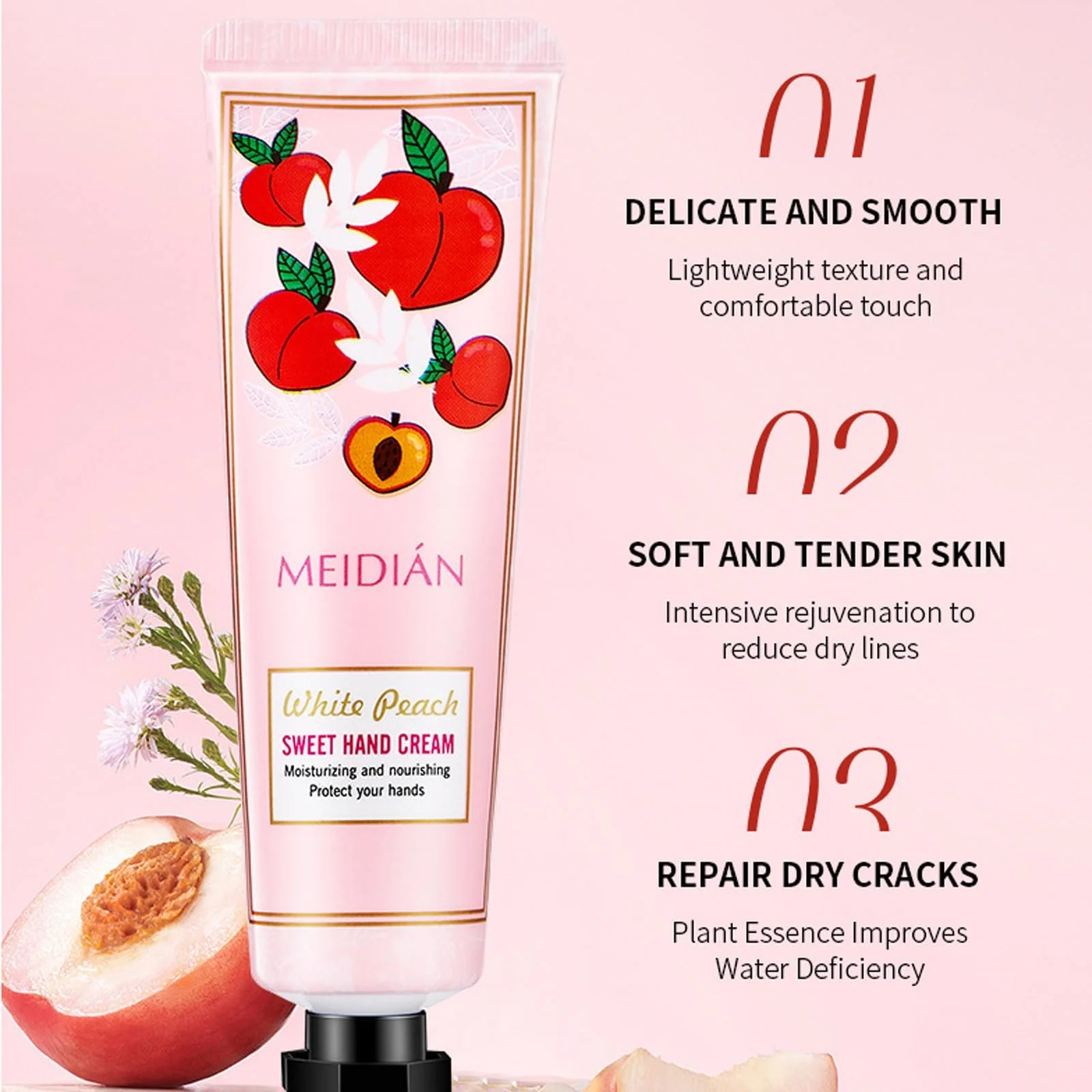 Набір кремів для рук 6 шт. Фруктовий аромат Зволожуючий лосьйон для рук у дорожньому форматі для сухої, потрісканої шкіри рук, фото №5