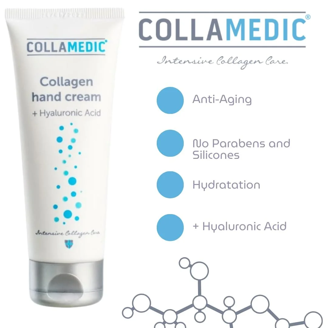 Увлажняющий крем для рук COLLAMEDIC с коллагеном, гиалуроновой кислотой, 75 мл, фото №3