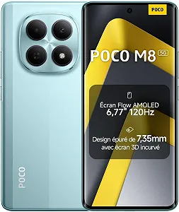 Смартфон Xiaomi POCO M8 5G 8/512GB IP66 5520mAh 6.77" 120Hz 45W No NFC Green - Фото 1