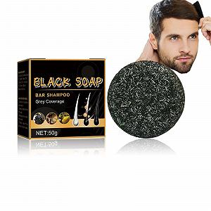 Шампунь Spartan Grey Shine Soap Grey Hair Reverse Bar Hair Revitalisable Charcoal Natural Hair Darkening Solid 1 шт. - Фото 1
