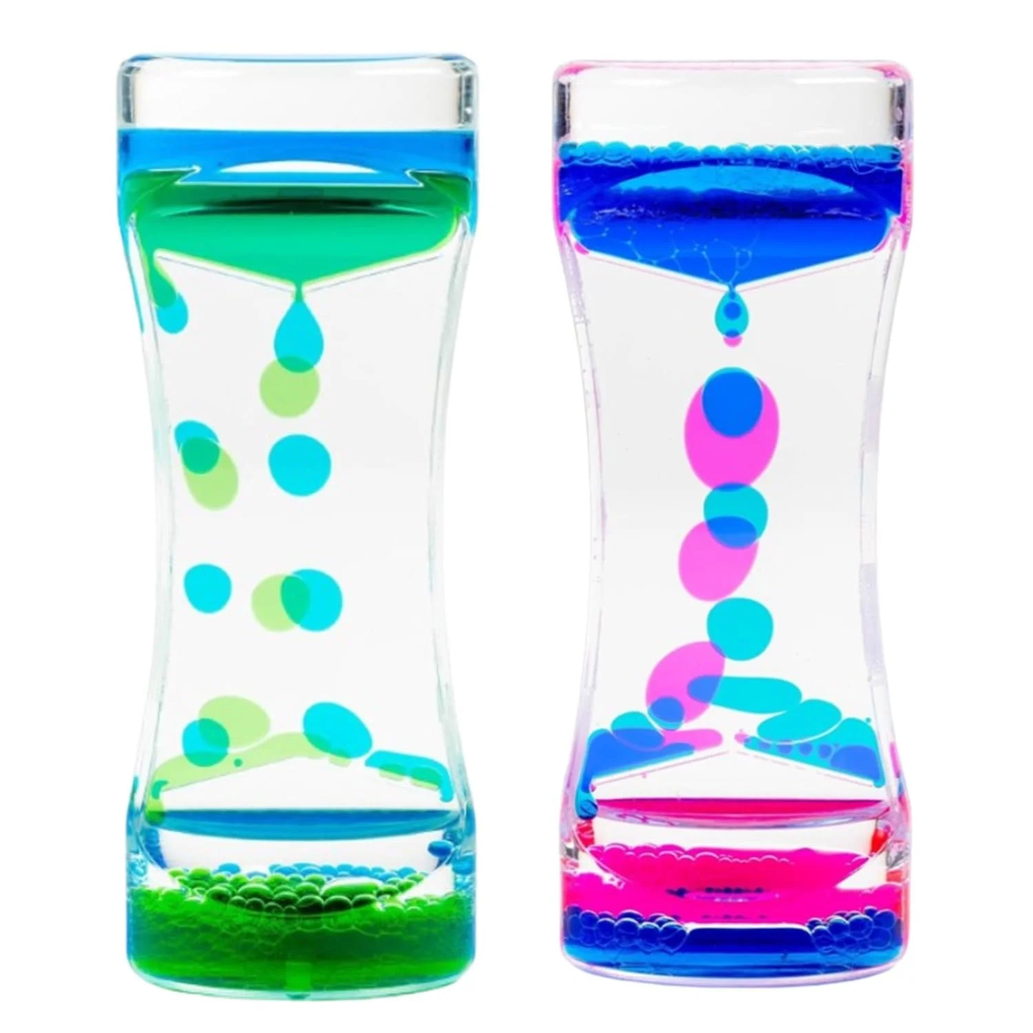 Сенсорный песочный таймер Movement Timer 2 шт Liquid Motion Bubbler, фото №1
