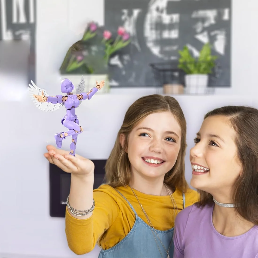 Екшн-фігурка JAWUZ Hiros 13 Magic Girl шарнірна з 3D-друкованими крилами, фото №5