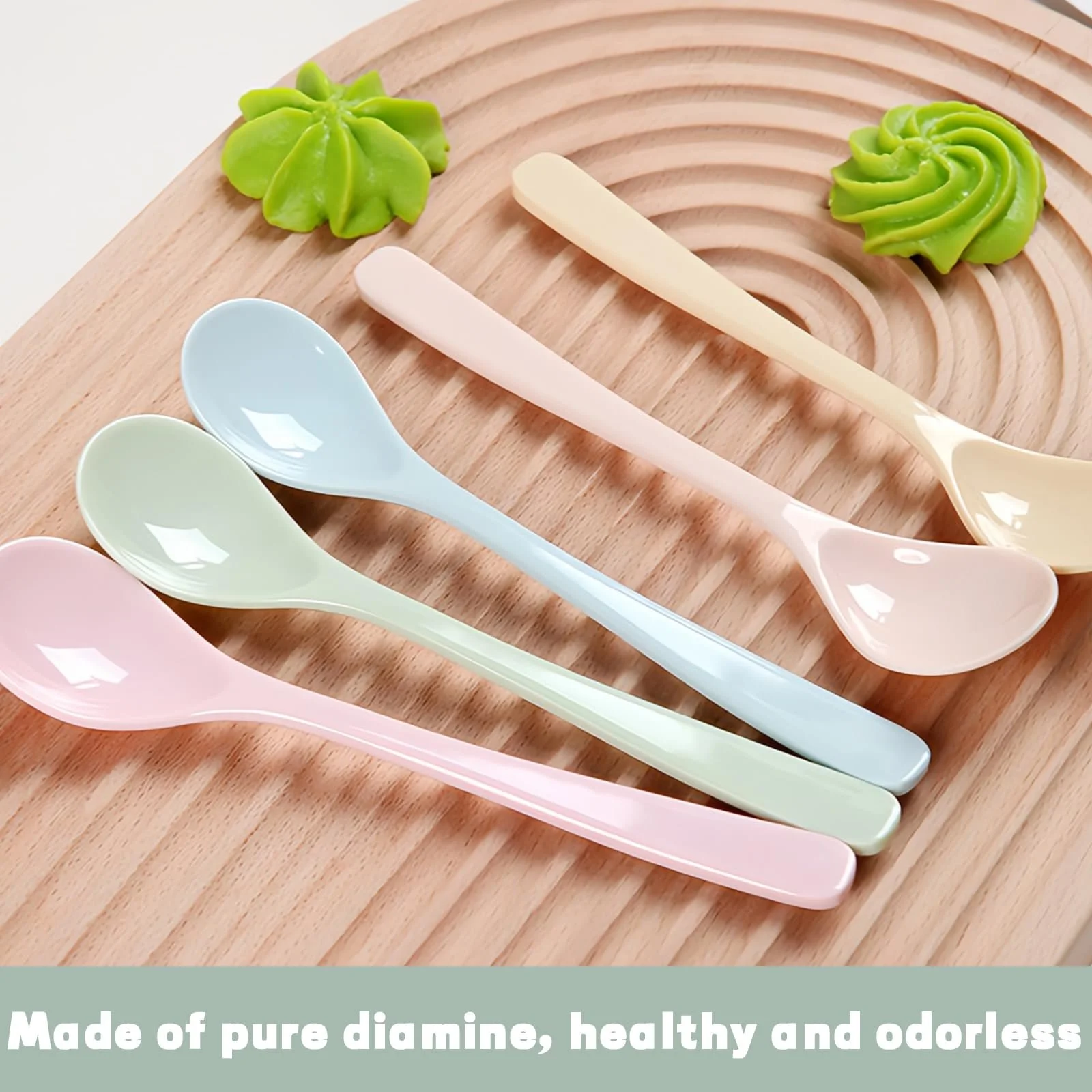 Ложка Пластикова Довга Різнокольорова, 5 шт, фото №7