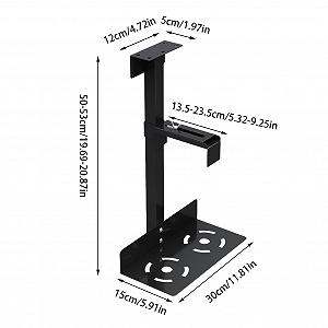 Тримач для ПК Під стіл Підвісний для комп'ютера Економія місця Обертовий і регульований по висоті synthetic.ua - Фото 1