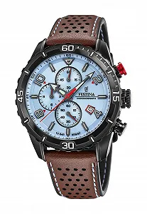 Мужские аналоговые часы Festina Кварцевые Кожаный ремешок - Фото 1