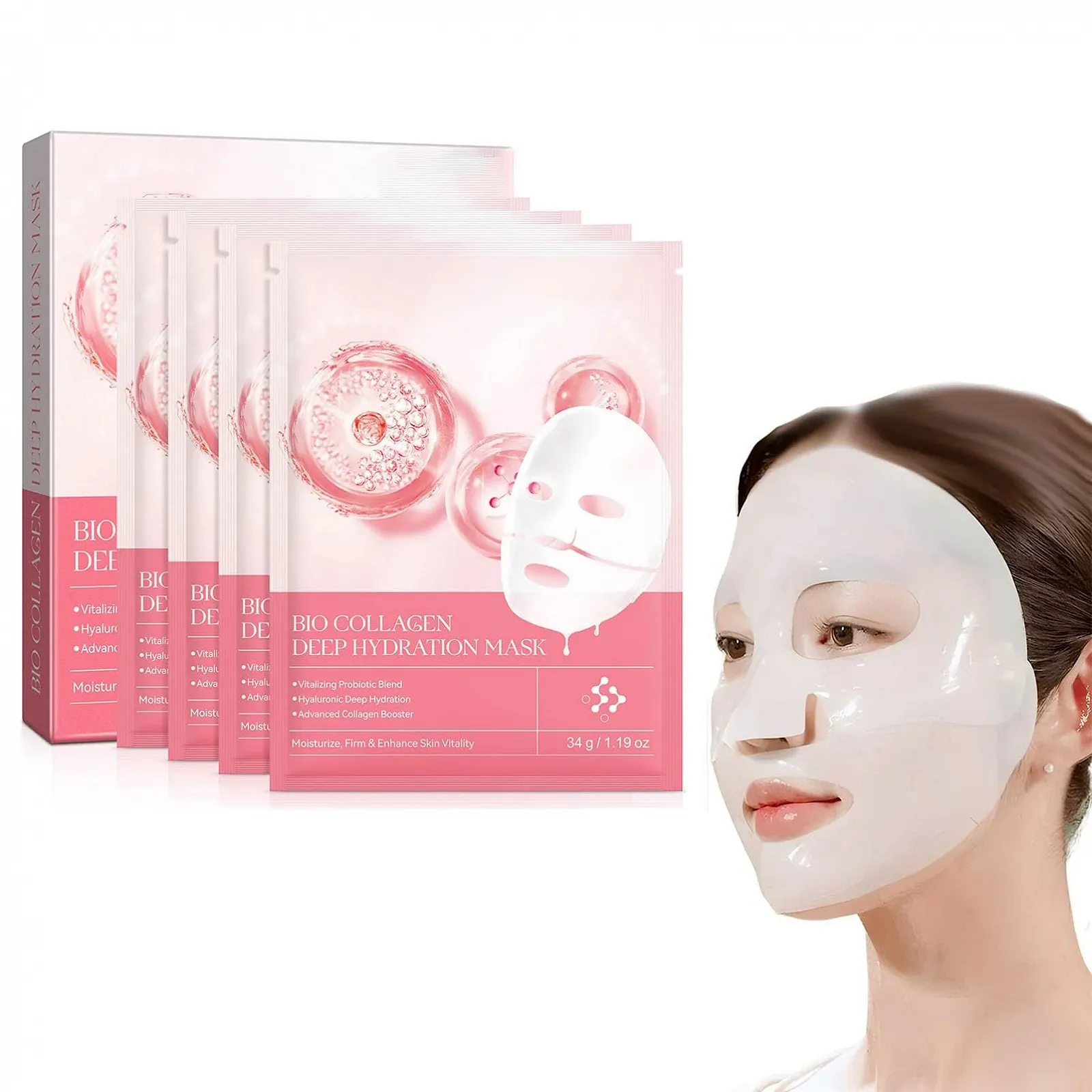 Маска Колагенова Organic для обличчя Зволожуюча, фото №1