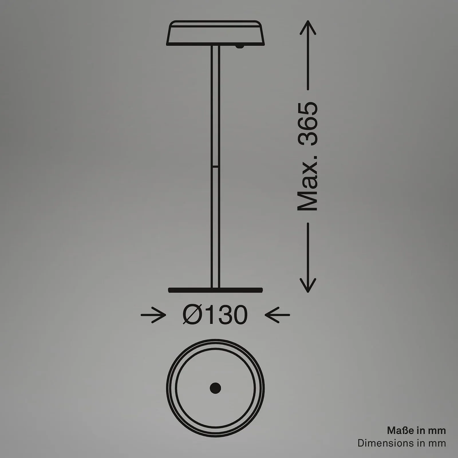 Настольная лампа BRILONER LED Беспроводная IP44 Сенсорная Диммируемая 13 x 36.5 см Бежевая, фото №10