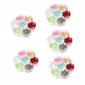 Камінь для нігтів Healeved, смола, блискучі прикраси - Фото 1