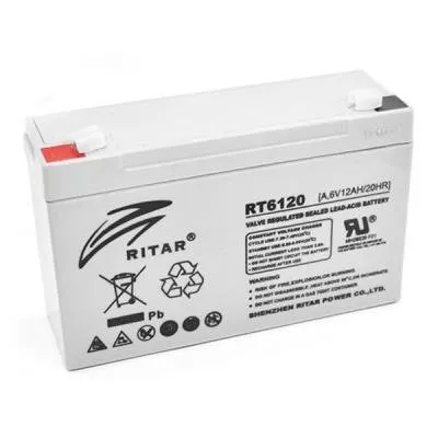 Батарея к ИБП Ritar RT6120A, 6V-12Ah, фото №1