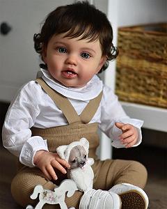 Кукла Zero pam Reborn Baby Boy 60 см Большой размер Силиконовая кукла с волосами Реалистичная кукла как настоящая кукла Reborn Кукла - Фото 1