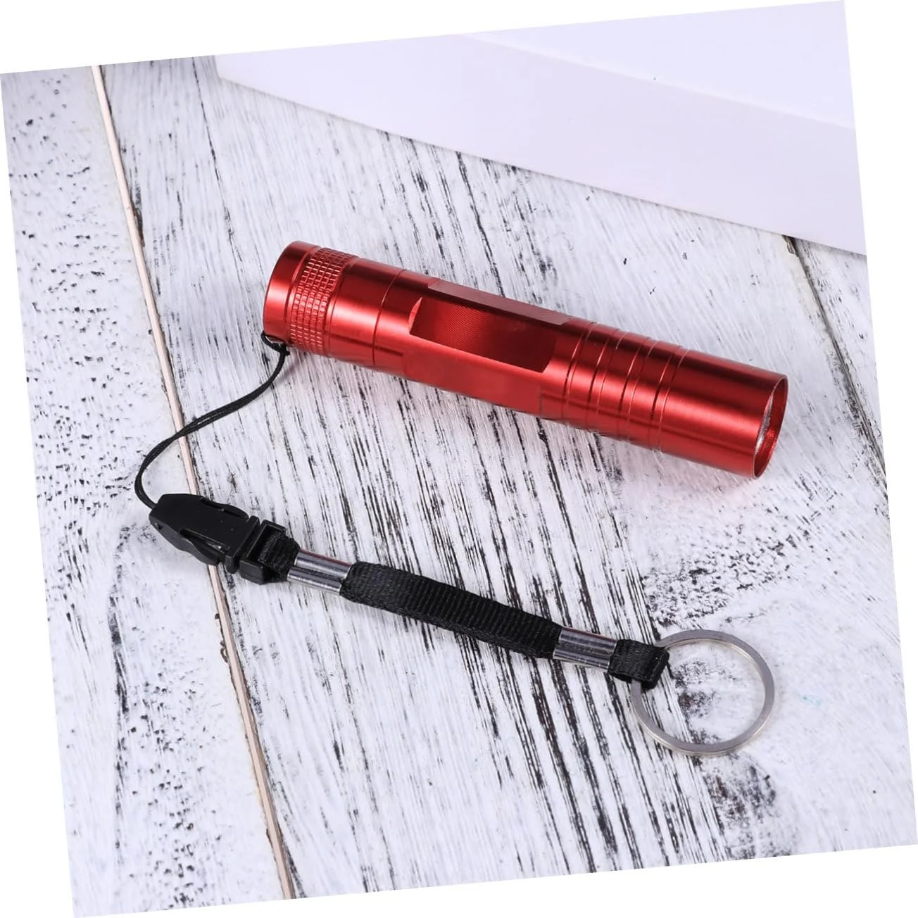 LED Ліхтарик Operitacx Mini Ultra Bright Портативний Алюмінієвий сплав для кемпінгу, походів, риболовлі, червоний (без батареї), фото №3