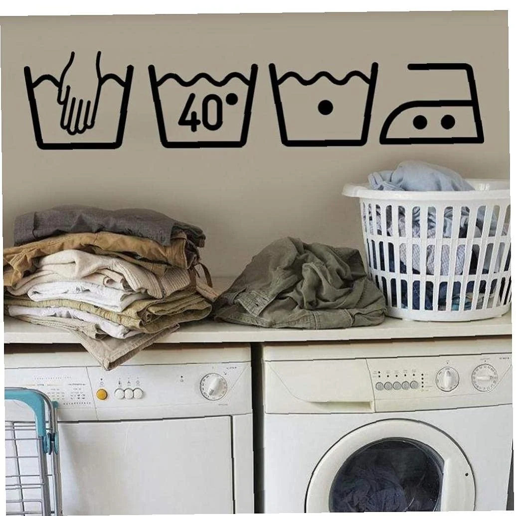 Наклейка на стіну Washing Machine Вінілова, фото №2