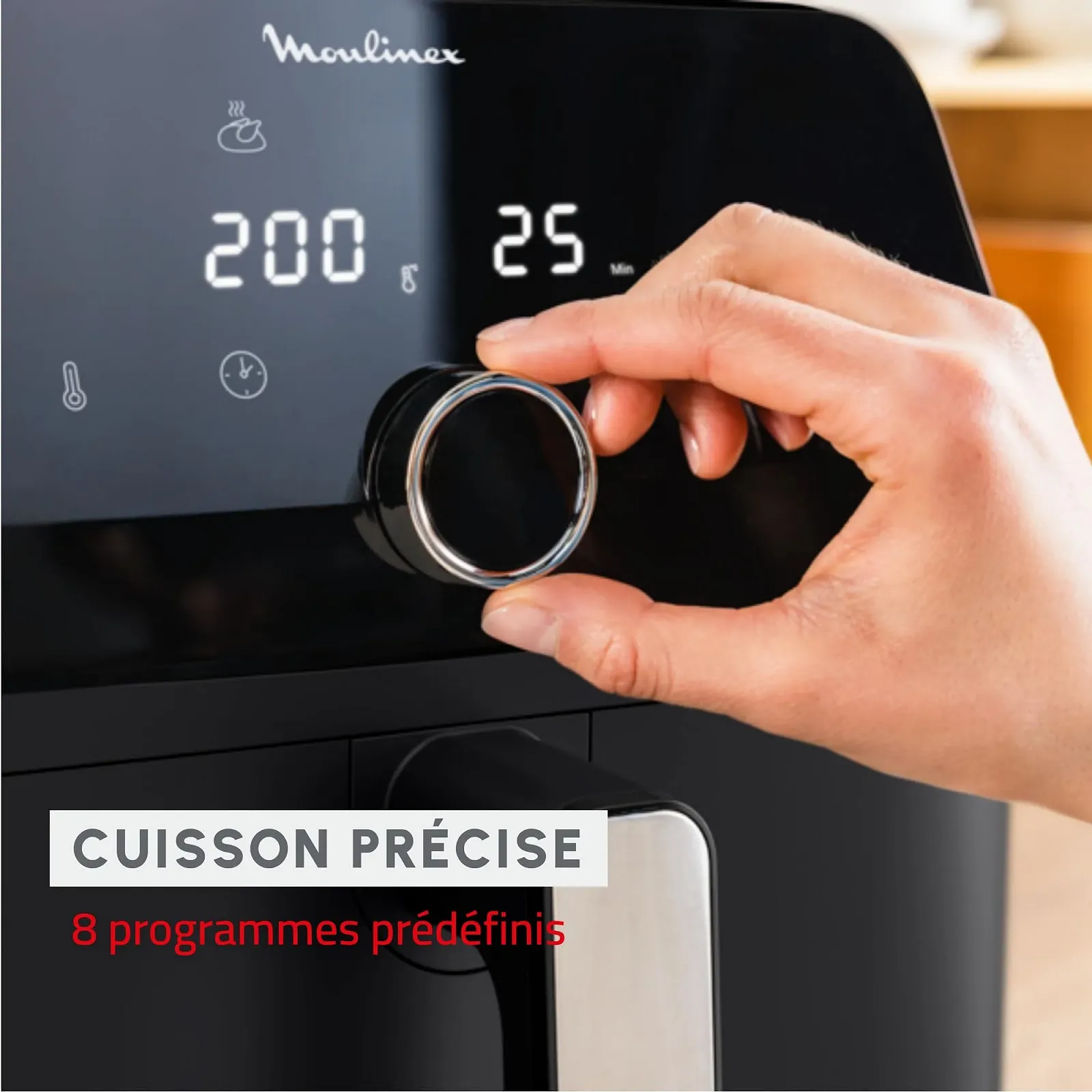 Мультипіч Moulinex Easy Fry Mega EZ8558F0 7.5 л 8 програм Чорна, фото №5 Мультипіч Moulinex Easy Fry Mega EZ8558F0 7.5 л 8 програм Чорна, фото №5