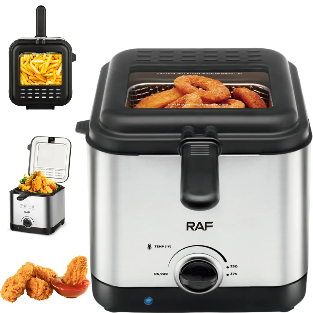 Электрическая фритюрница на 2.5 л для жарки без масла 1000 Вт Deep Fryer RAF R.5300 Воздушная, фото №1 Электрическая фритюрница на 2.5 л для жарки без масла 1000 Вт Deep Fryer RAF R.5300 Воздушная, фото №1