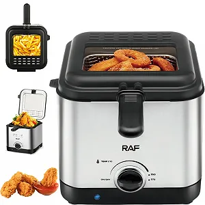 Электрическая фритюрница на 2.5 л для жарки без масла 1000 Вт Deep Fryer RAF R.5300 Воздушная - Фото 1