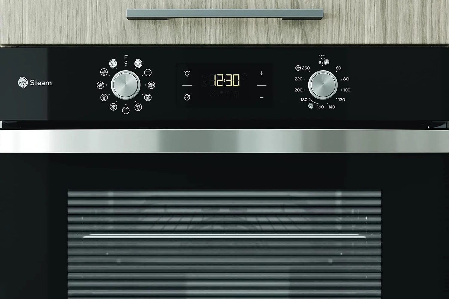 Вбудована духова шафа + варильна поверхня Privileg BAKO Turn&Go Steam 500 Silver, фото №10