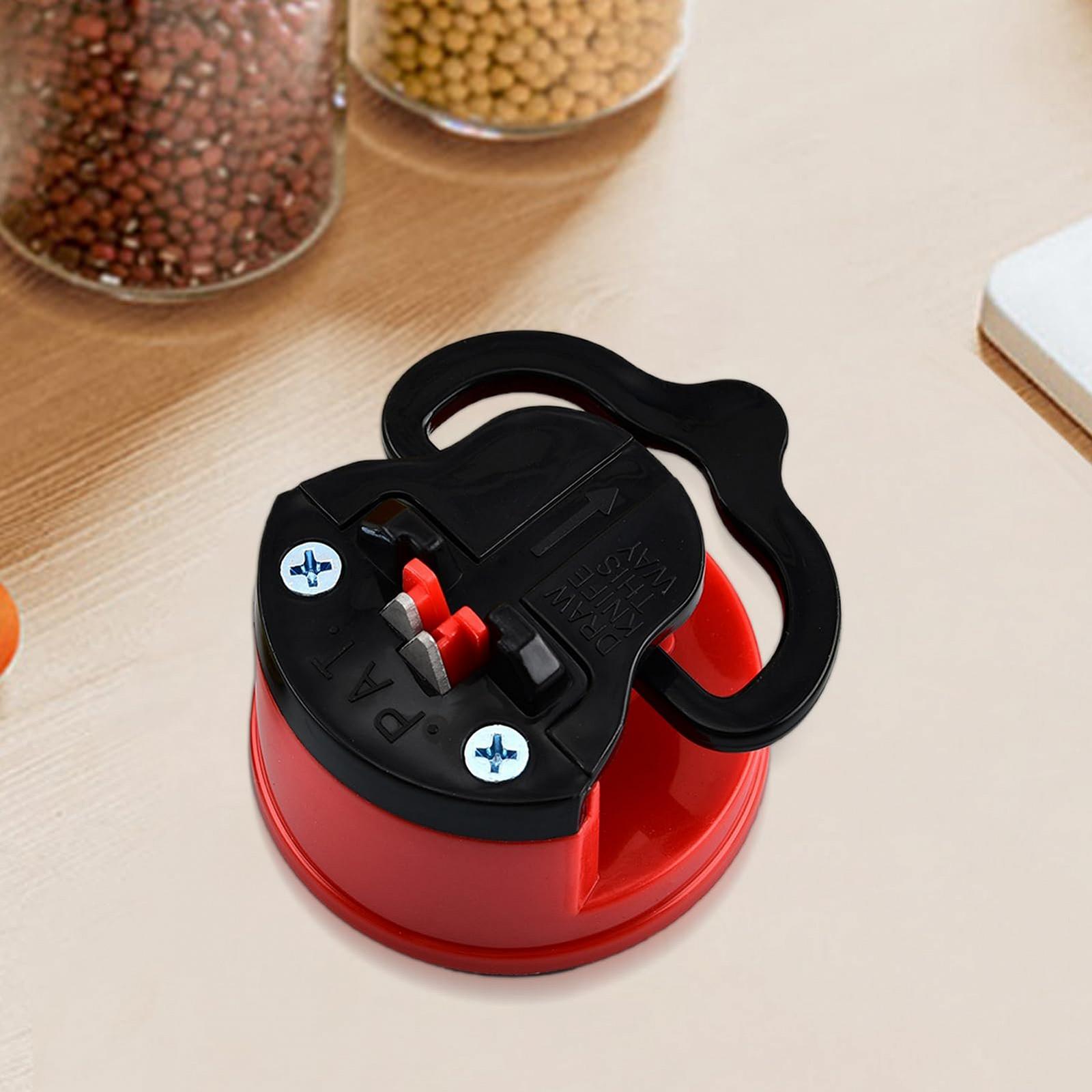 Точилка для ножей и ножниц Camping Sharpener портативная с вакуумной присоской для дома и кемпинга, фото №9