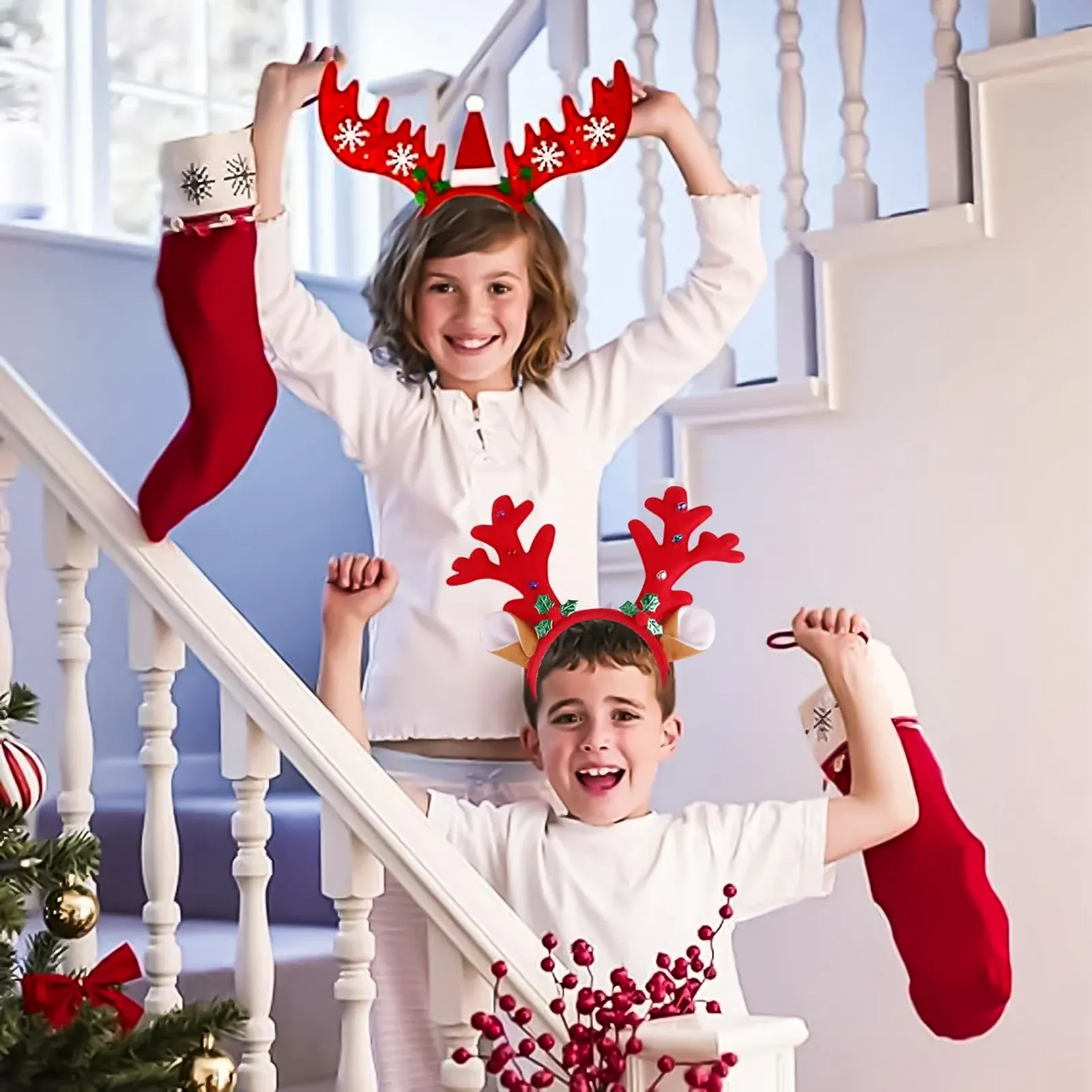 Набор рождественских обручей 2 шт., фото №4