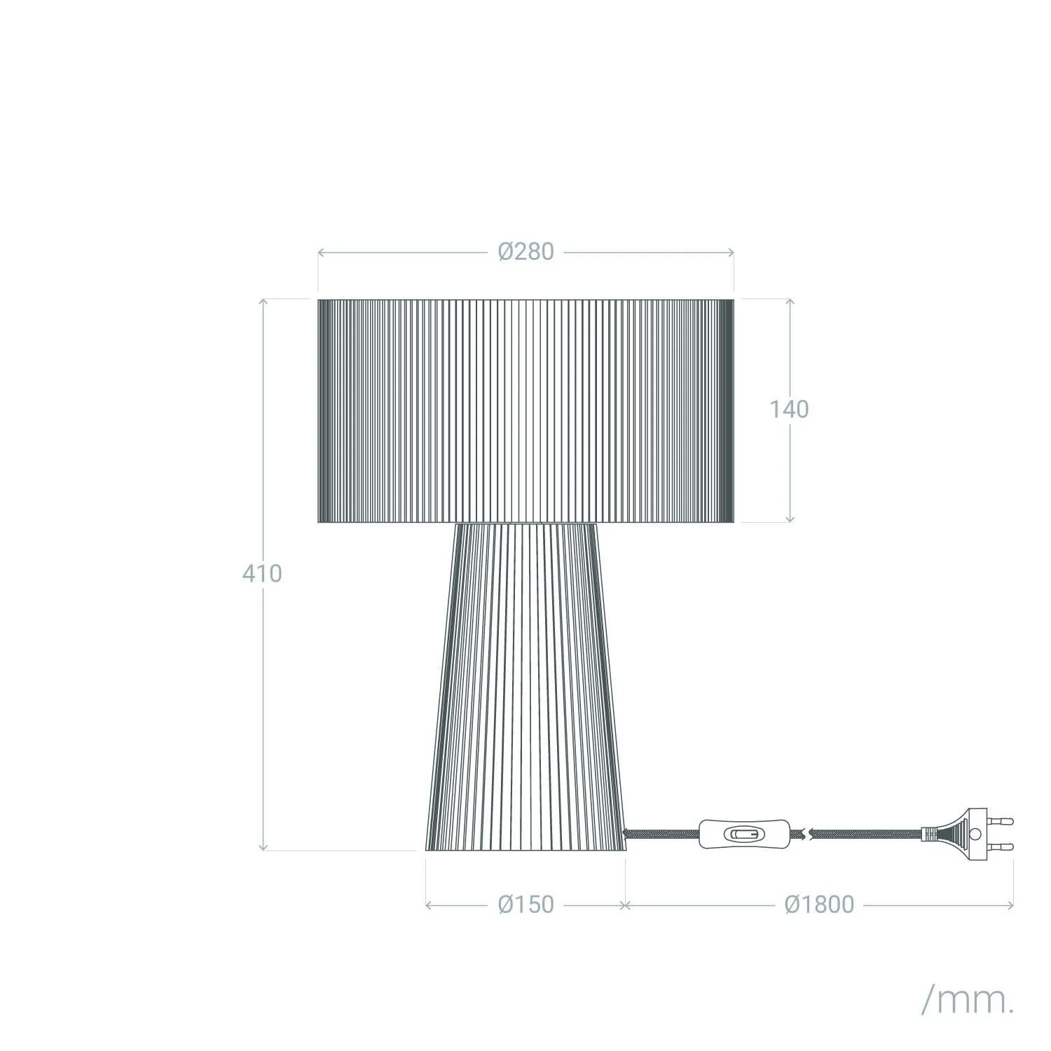 Настільна лампа LEDKIA LIGHTING Kala Lilium Плетений папір Натуральний, фото №8