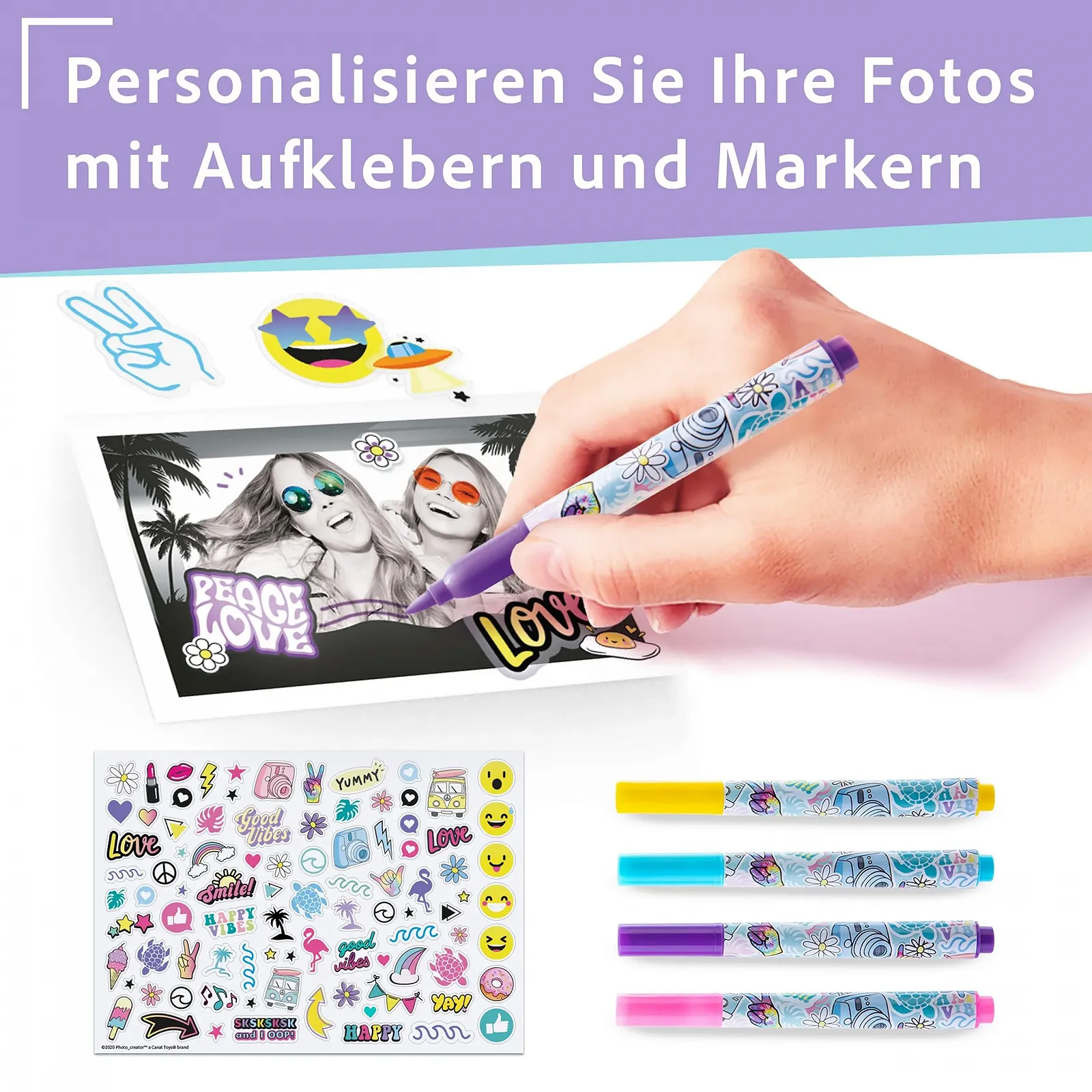 Цифровая камера мгновенной печати Canal Toys CLK 001 250 Photos LCD Light Blue, фото №3