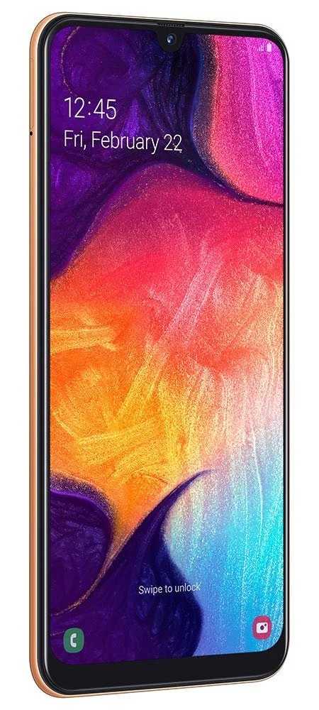 Смартфон Samsung Galaxy A50 16.3 см/6.4 дюйма 128 GB 4 GB RAM Оранжевый, фото №4