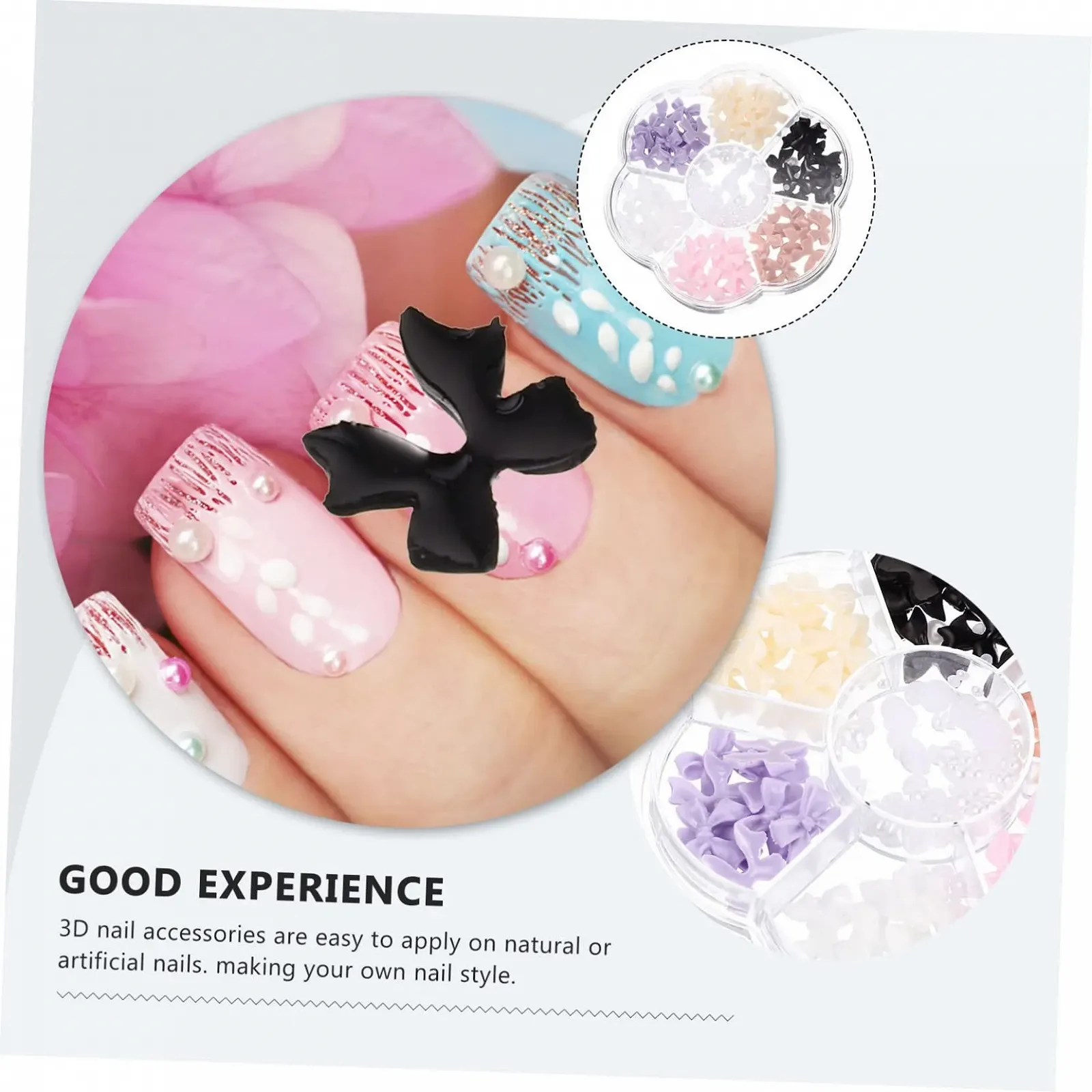 Украшения для ногтей Бантик Beavorty 3D, 3 шт, фото №6 Украшения для ногтей Бантик Beavorty 3D, 3 шт, фото №6