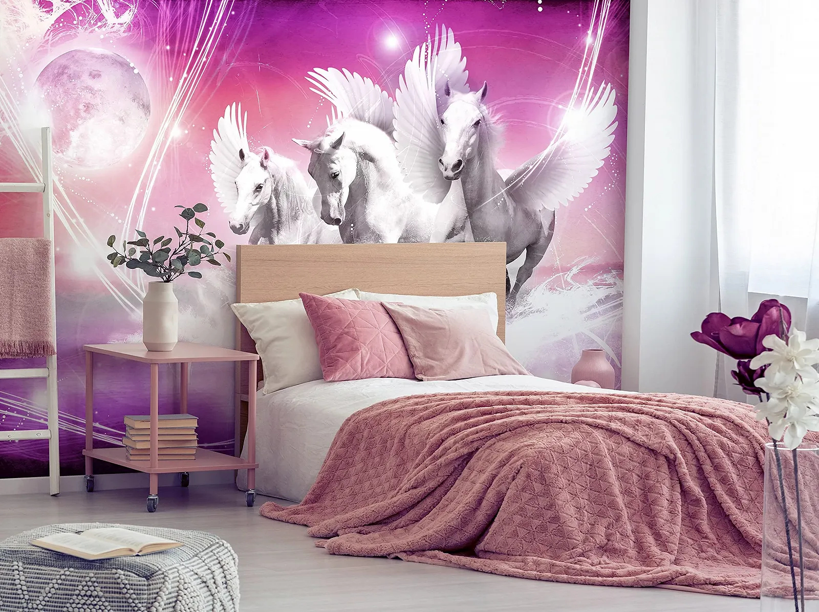 Фотообои флизелиновые для детской комнаты Pegasi 368 x 254 см 3D эффект Листья, фото №3