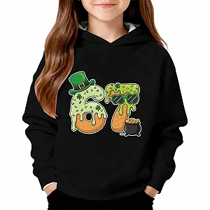 Толстовка St Patrick's Day для дівчинки, флісова, з принтом - Фото 1