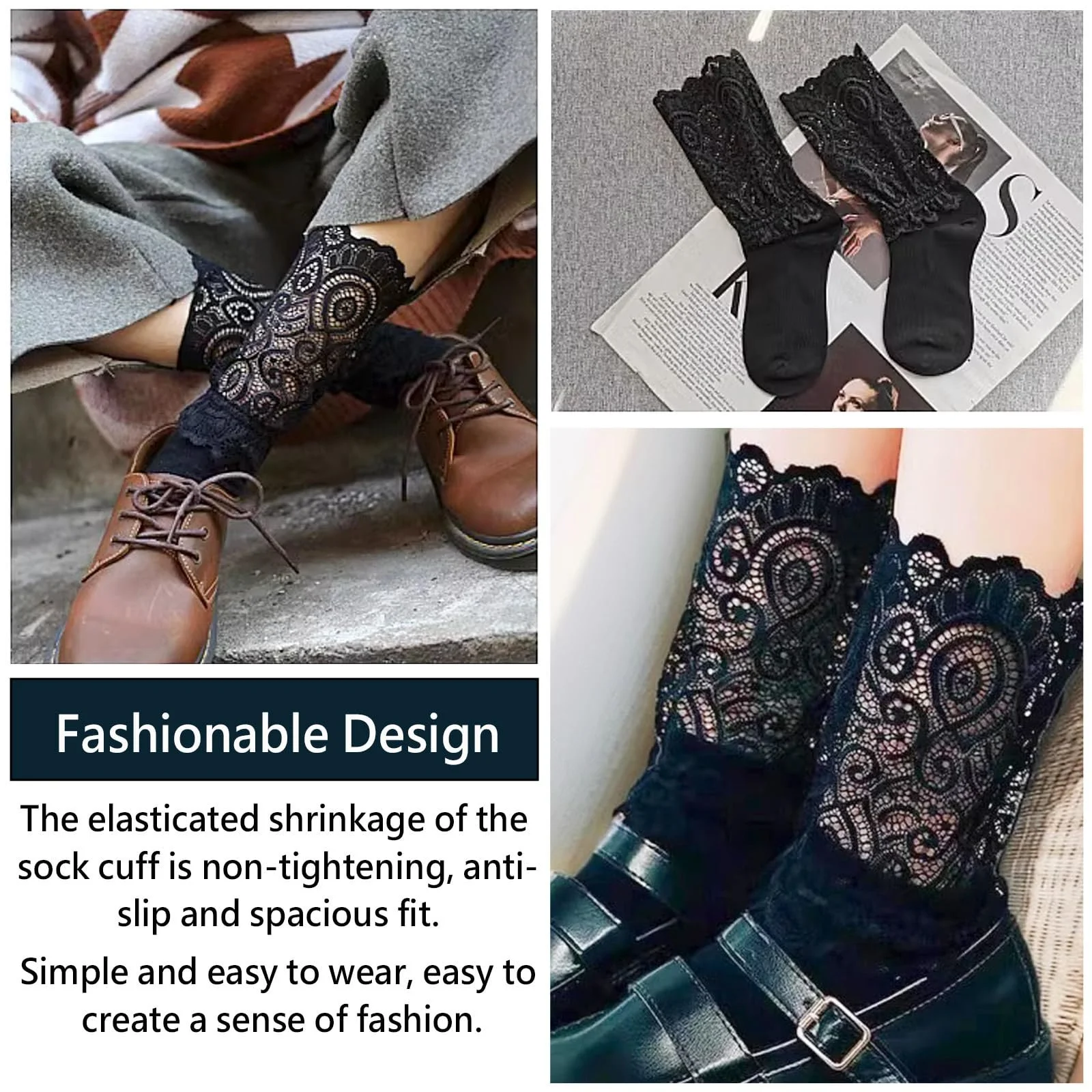 Шкарпетки з мереживом (2 пари), фото №4