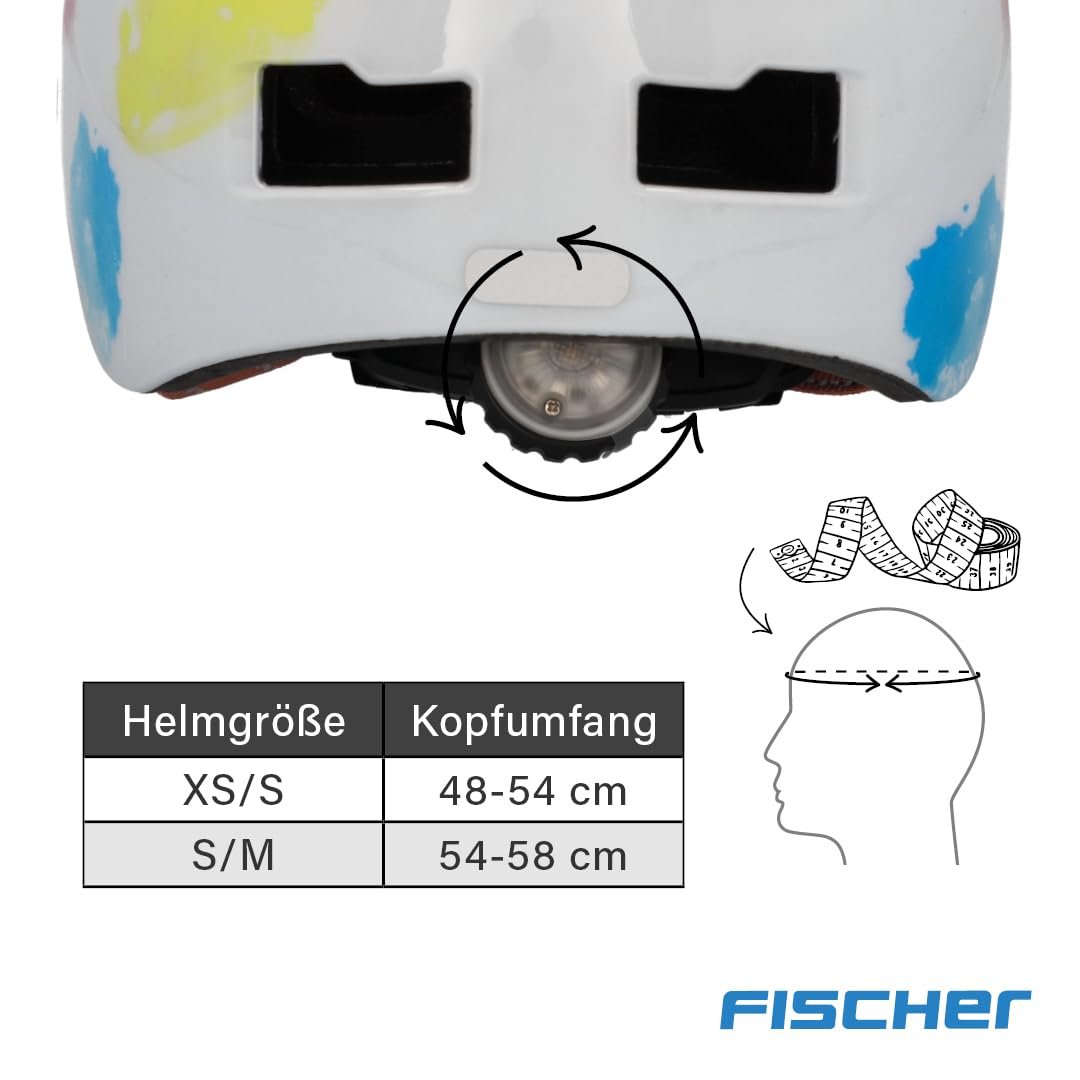 Шлем FISCHER BMX Kids Dirt Bike Plus с интегрированным LED задним фонарем, фото №9