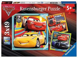 Пазл Ravensburger Disney Pixar Cars 3 3x49 деталей - Фото 1