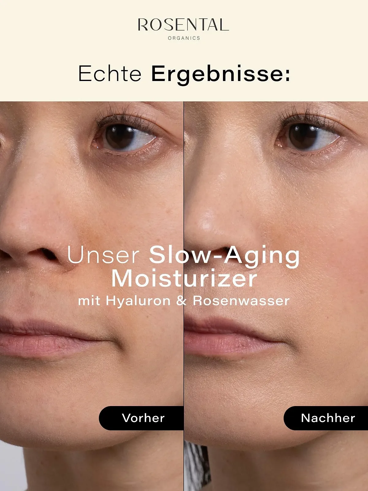 Зволожувальний крем Rosental Organics Slow Aging антивіковий з гіалуроновою кислотою трояндовою водою та олією шипшини 50 мл, фото №5