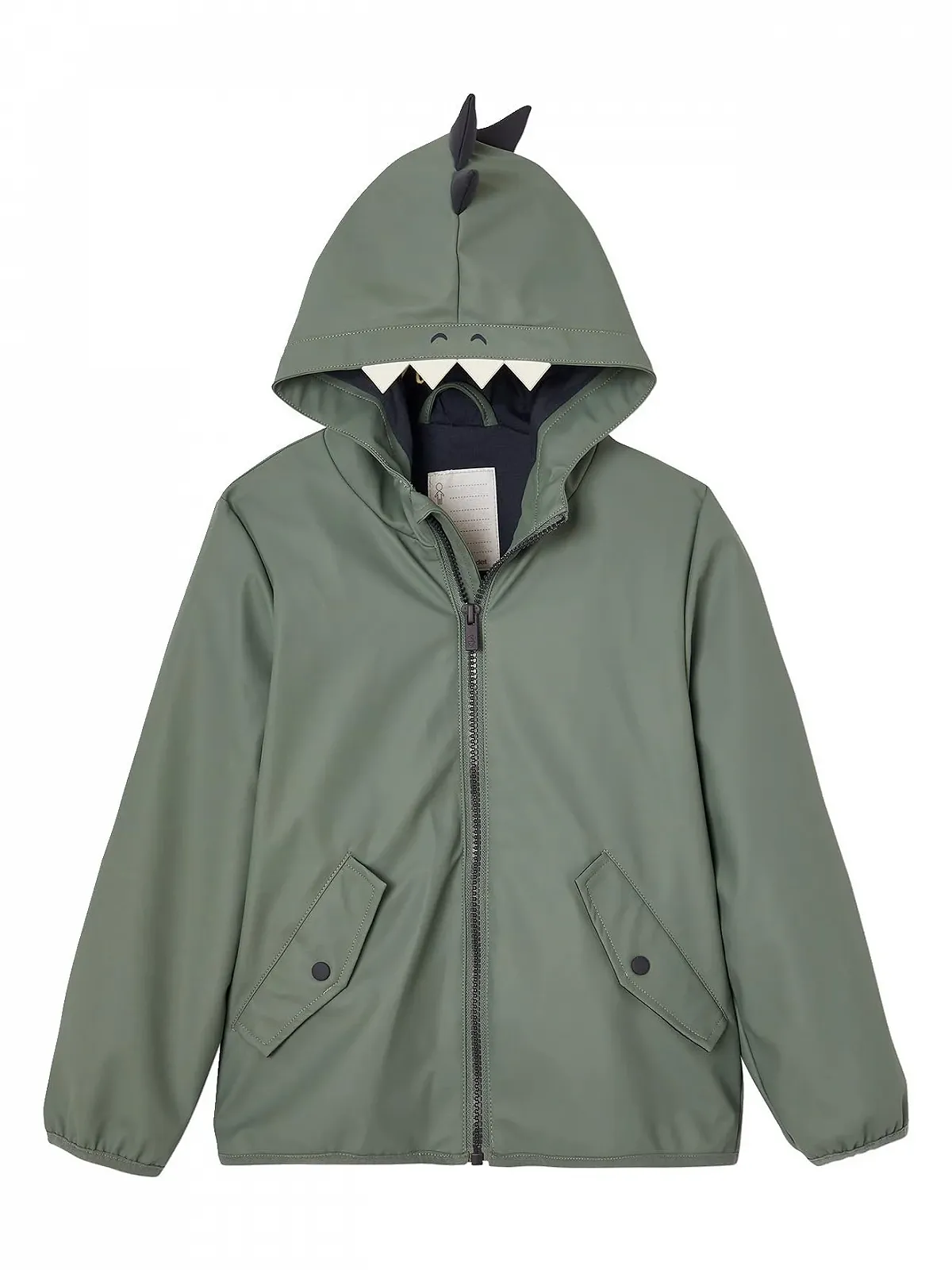 Куртка-ветровка с капюшоном для мальчиков VERTBAUDET Динозавр, фото №3