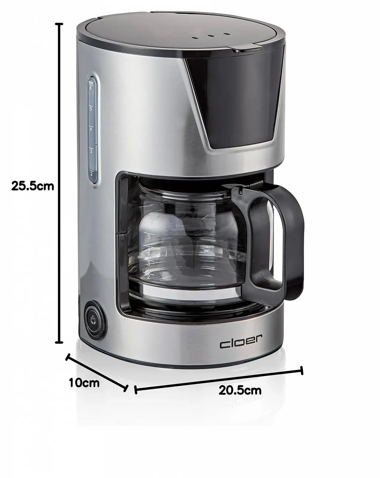 Капельная кофеварка Cloer 6 чашек 0.75 л 550 Вт нержавеющая сталь, фото №7