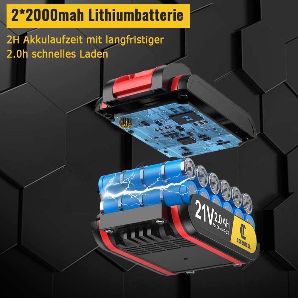 Шуруповерт CONENTOOL 21V Акумуляторний Набір, фото №4 Шуруповерт CONENTOOL 21V Акумуляторний Набір, фото №4