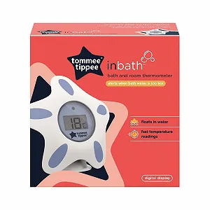 Термометр для ванної та кімнати Tommee Tippee Closer to Nature LCD White and Green synthetic.ua - Фото 1