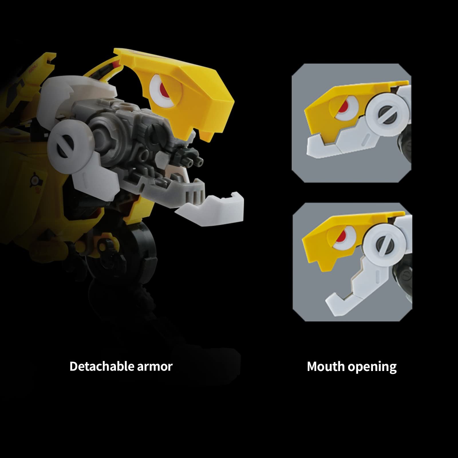 Модель із пластику 52TOYS Beastbox Series DIO, іграшка-трансформер, динозавр, різнокольоровий, фото №3