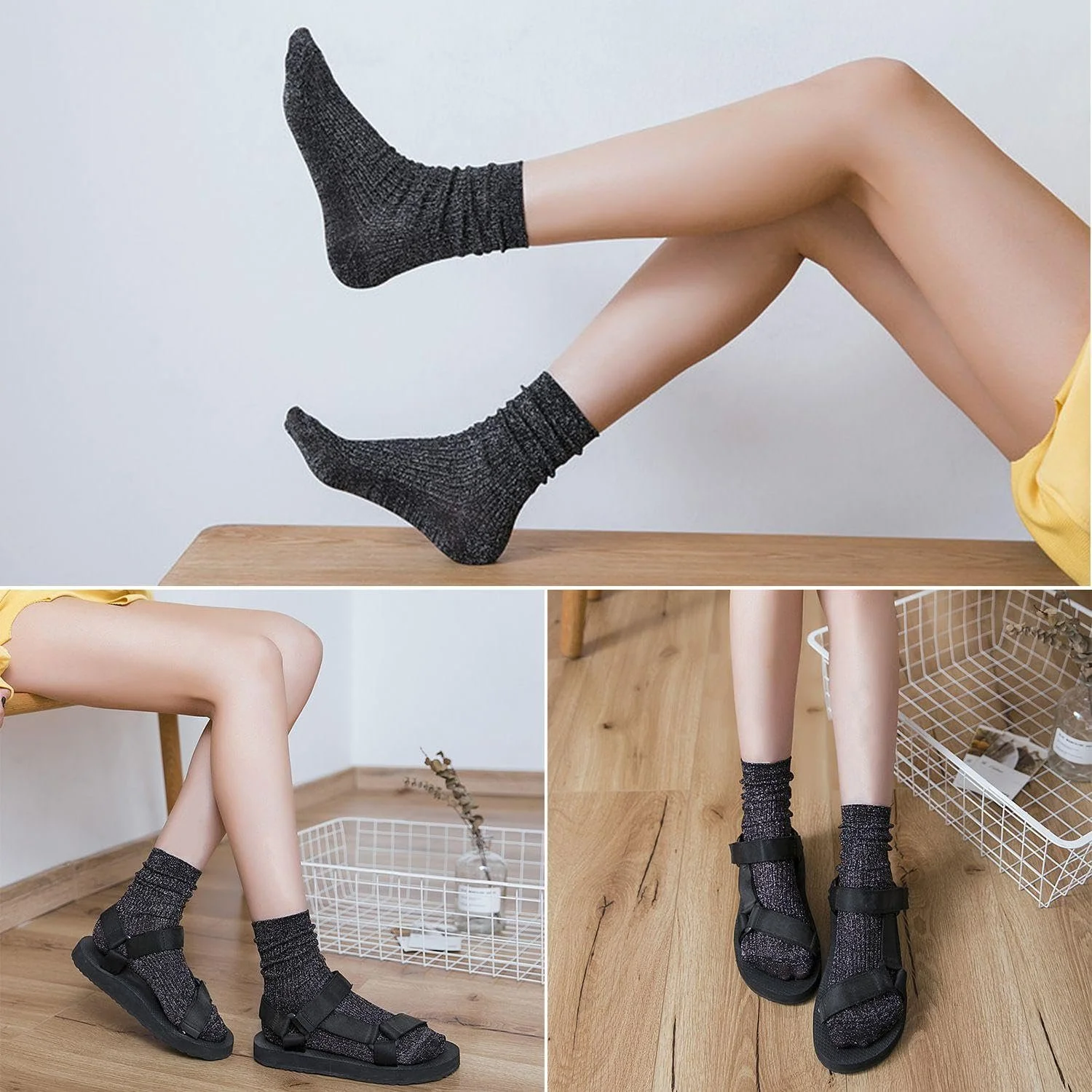 Шкарпетки SLEEKEE Жіночі блискучі 2 пари, фото №5 Шкарпетки SLEEKEE Жіночі блискучі 2 пари, фото №5