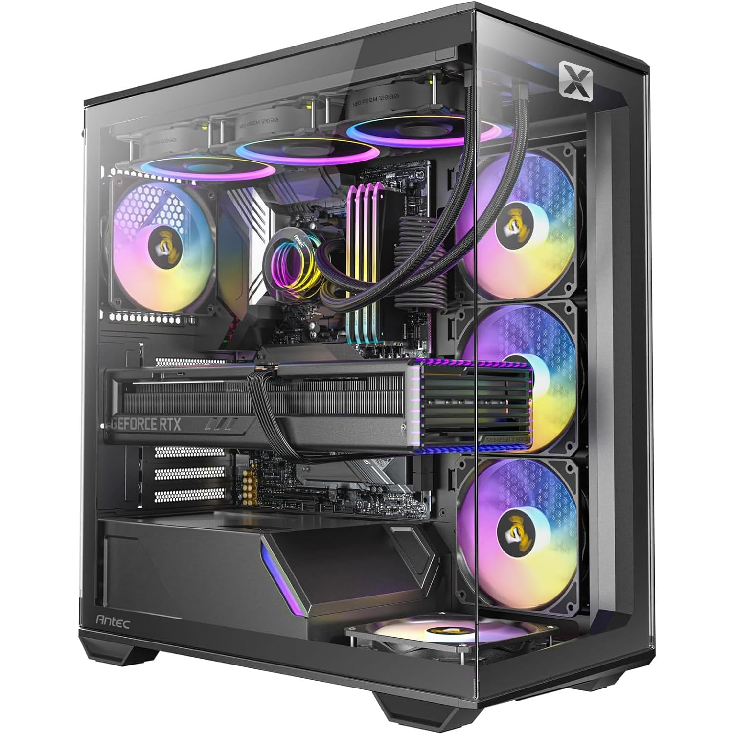Настольный ПК Next Spike 28 Gaming AMD Ryzen 5 7600X 16GB DDR5 RAM 1TB Nvme SSD Nvidia GeForce RTX 4070 Super WiFi 6E Bluetooth Windows 11, фото №1